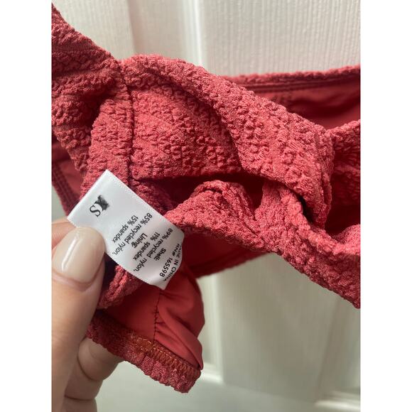 NWOT Andie Swim Barbados Top In‎ Sedona Pink Twist Back Detail Square Neck XS/S - Picture 5 of 7